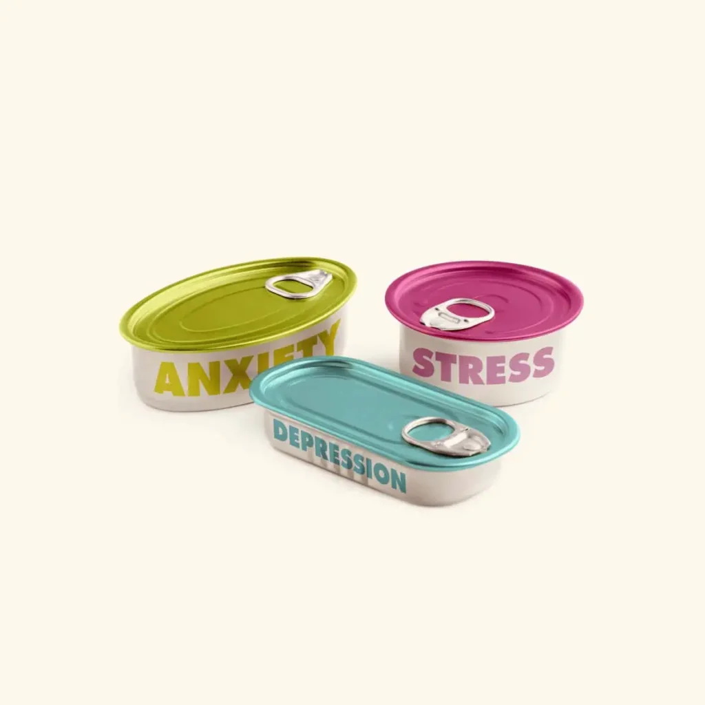 Rappresentazione simbolica di ansia, stress e depressione, temi centrali del percorso di psicoterapia orientato alla cura del disagio psicologico e al benessere emotivo.